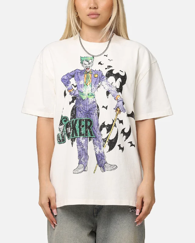 American Thrift X DC Batman The Joker Cane Heavy T-Shirt Off White