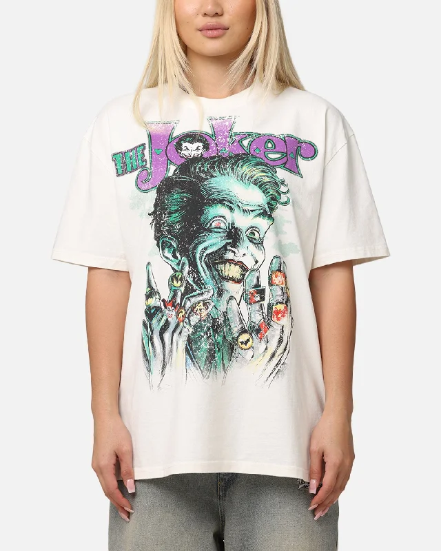 American Thrift X DC Batman The Joker Rings Heavy T-Shirt Off White