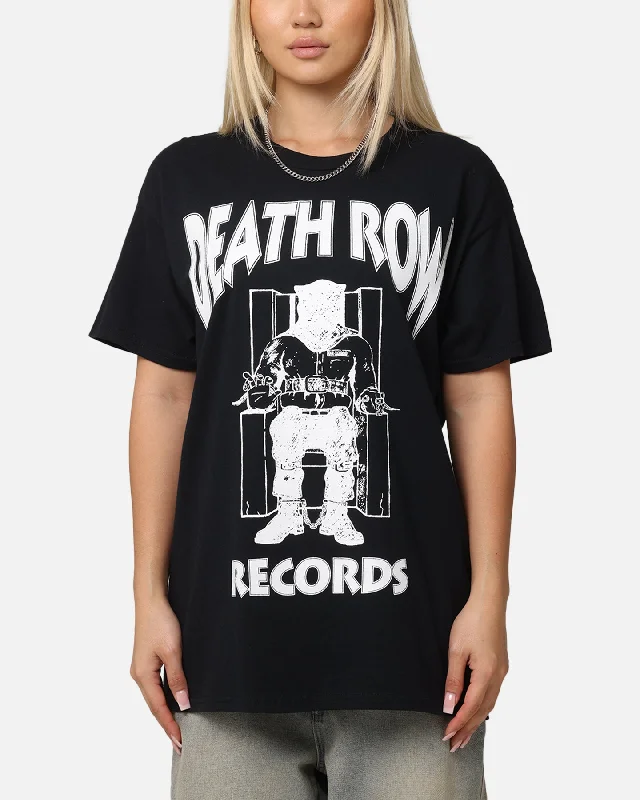 Deathrow Records Chair Logo T-Shirt Black