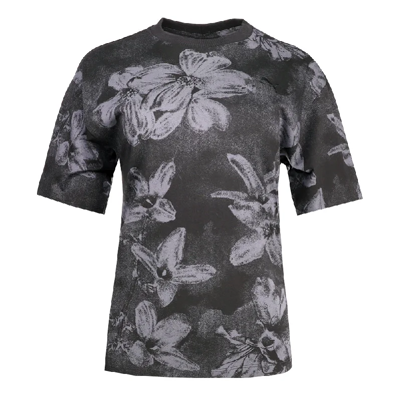 Essentials+ Floral Graphic Crew Neck Short Sleeve T-Shirt