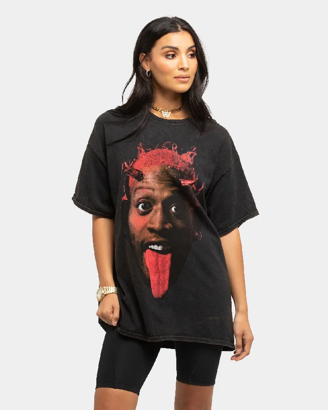 Goat Crew Devil Rodman Vintage T-Shirt Black Wash