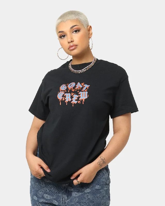 Goat Crew Drip Logo T-Shirt Black/Blue/Orange