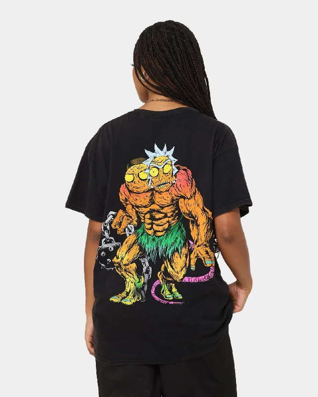 Goat Crew X Rick And Morty Beast Vintage T-Shirt Black Wash