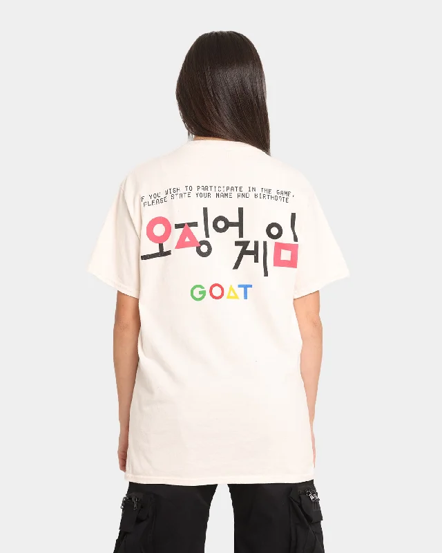 Goat Crew X Squid Game Number of Players Vintage T-Shirt Off White