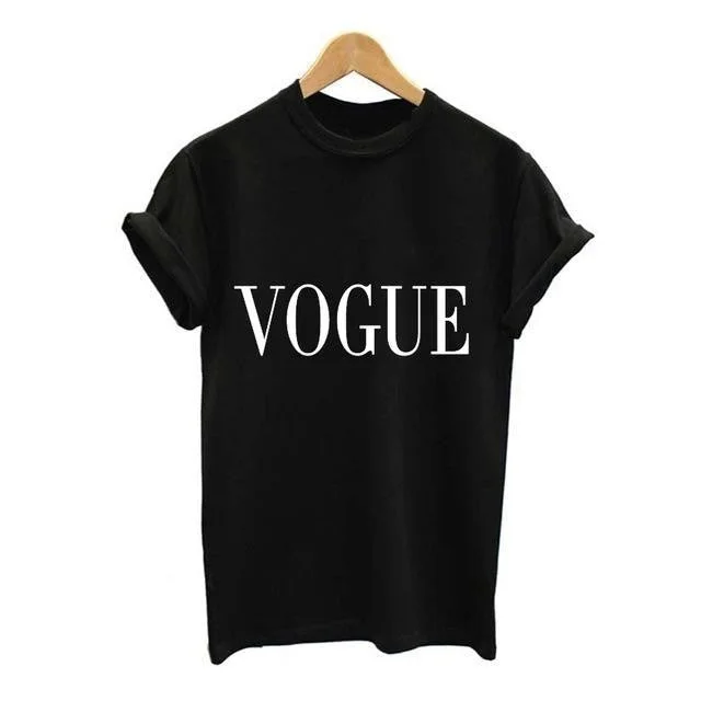 Harajuku Fashion Vogue Letter Printed T-Shirts Tee Tops for Women