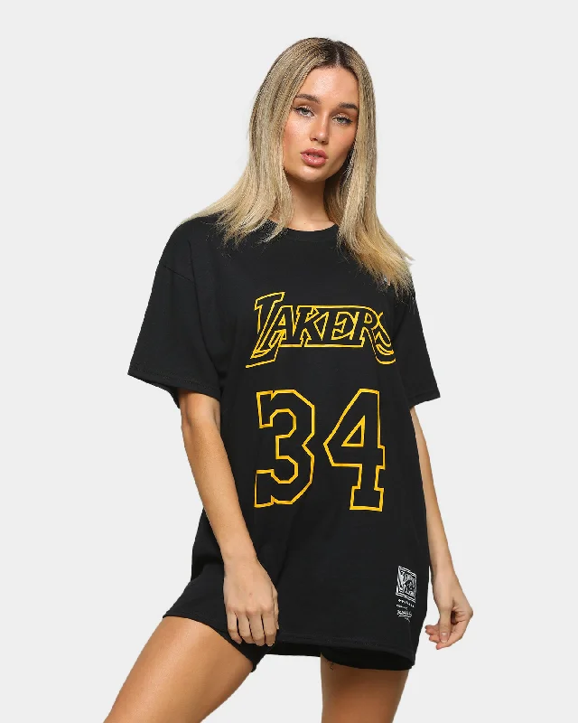 Mitchell & Ness Lakers One Colour Shaq Short-Sleeve Vintage T-Shirt Black