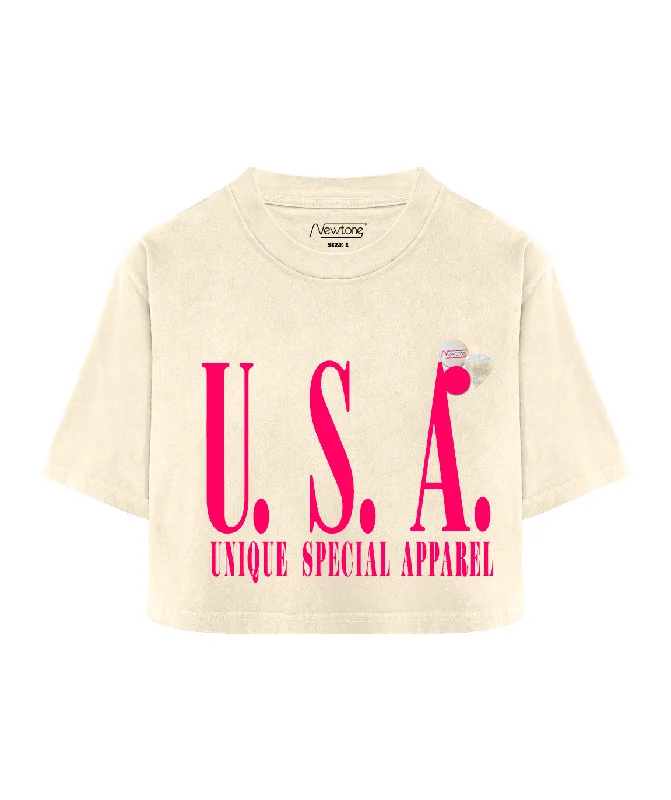 Crooper natural t-shirt "USA" 