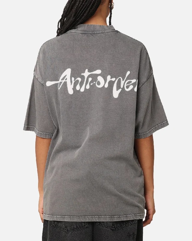 The Anti Order A2K Mock Neck T-Shirt Washed Charcoal