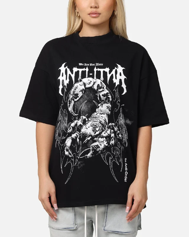 The Anti Order Invasion Mock Neck T-Shirt Black