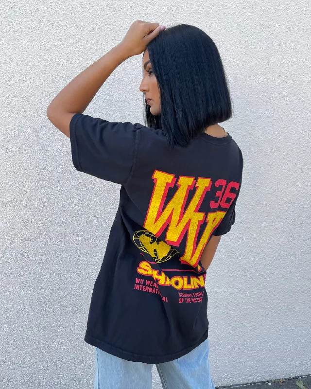 Wu Wear Merch Shaolin Vintage T-Shirt Black Wash