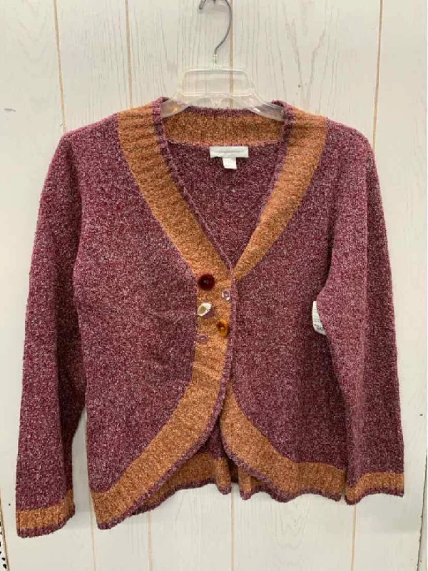 Christopher & Banks Burgundy Womens Size L Sweater