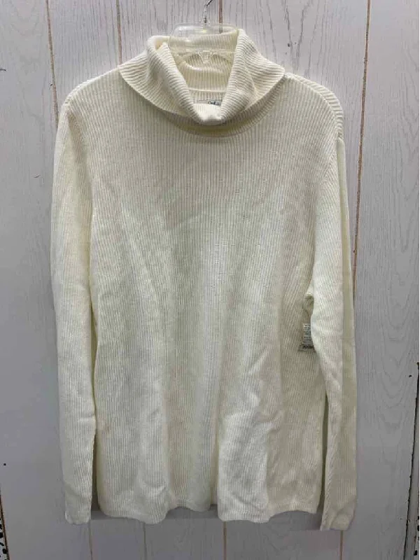 Croft & Barrow Cream Womens Size XL Sweater