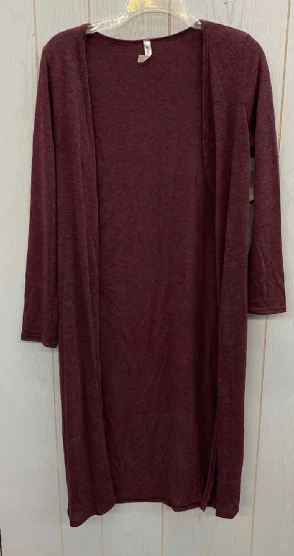 Emerald Burgundy Womens Size Small Sweater