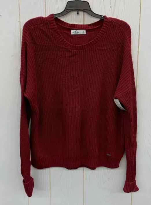 Hollister Burgundy Junior Size Small Sweater