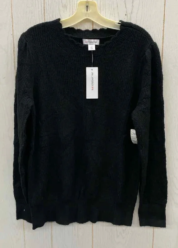 Liz Claiborne Black Womens Size L Tall Sweater