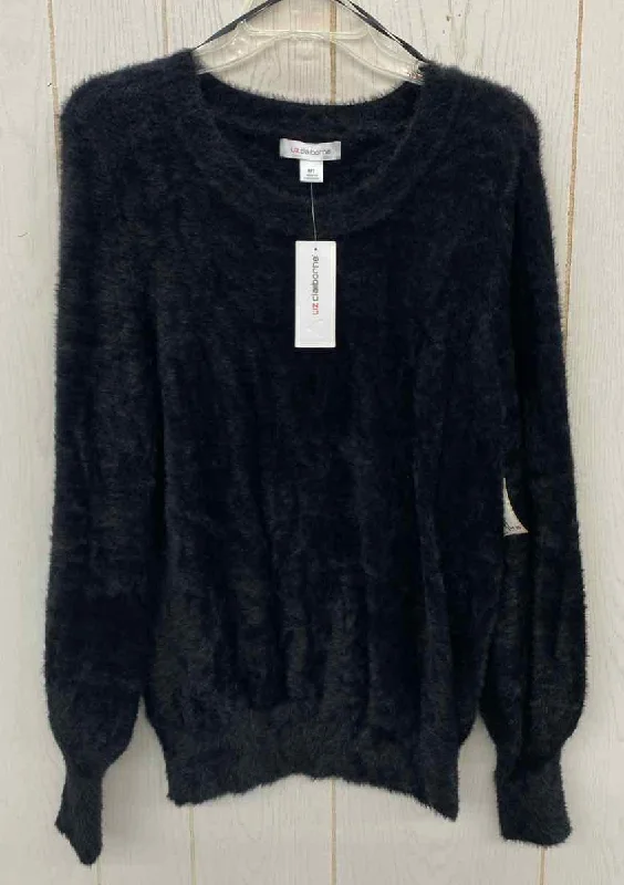 Liz Claiborne Black Womens Size M Tall Sweater