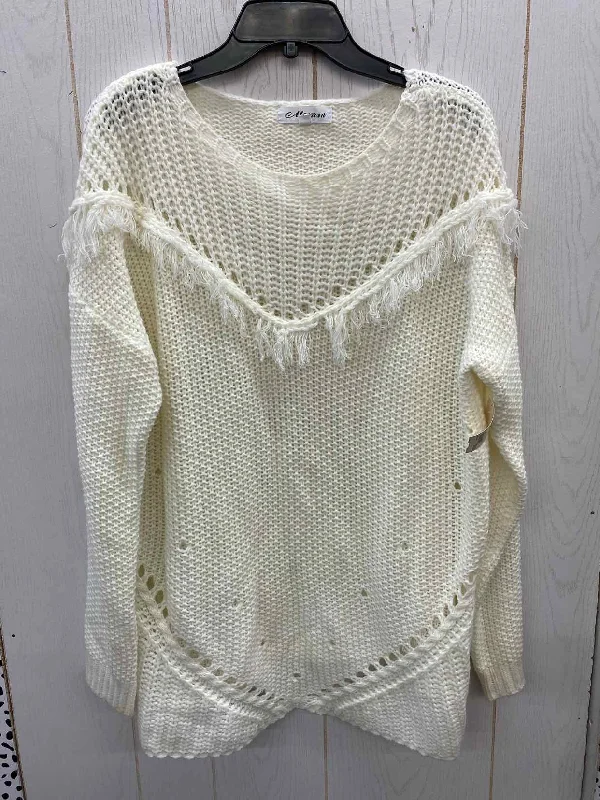 Macaron Cream Womens Size L Sweater