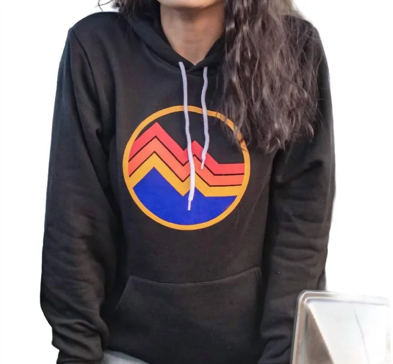 Circle Adult Hoodie In Black