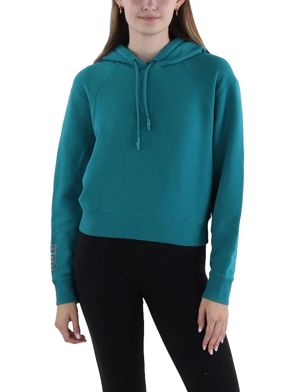 Mallory Womens Sweatshirt Crpped Hoodie