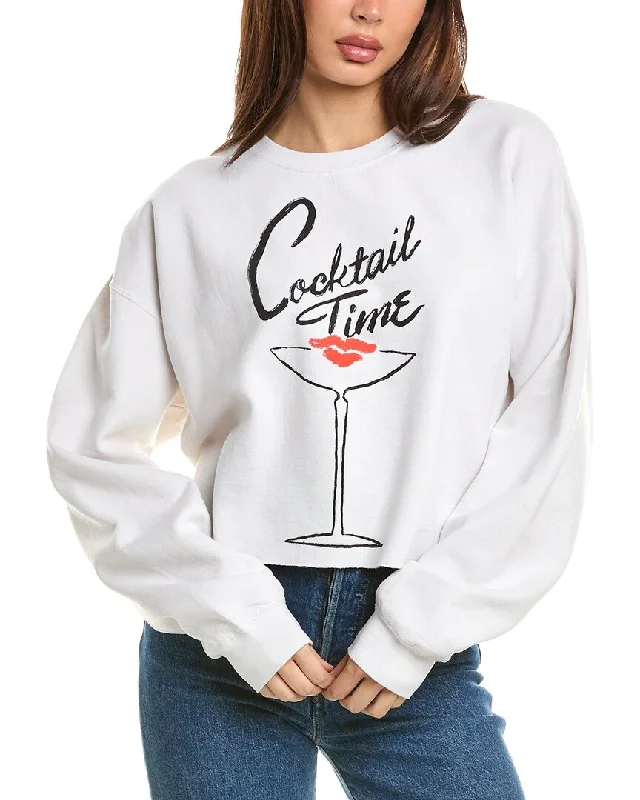 Project Social T Cocktail Time Cropped Sweatshirt