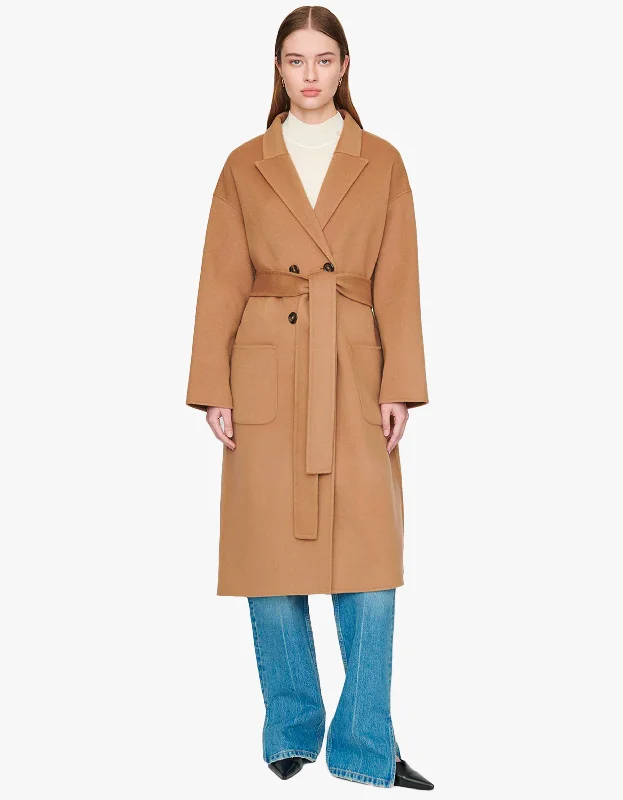 Dylan Coat - Camel Cashmere Blend