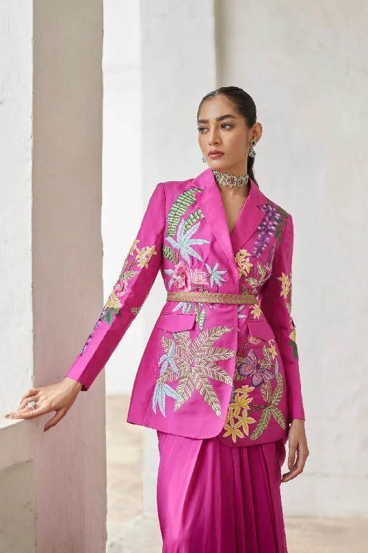 Rani Tropical Dream Embroidered Silk Jacket