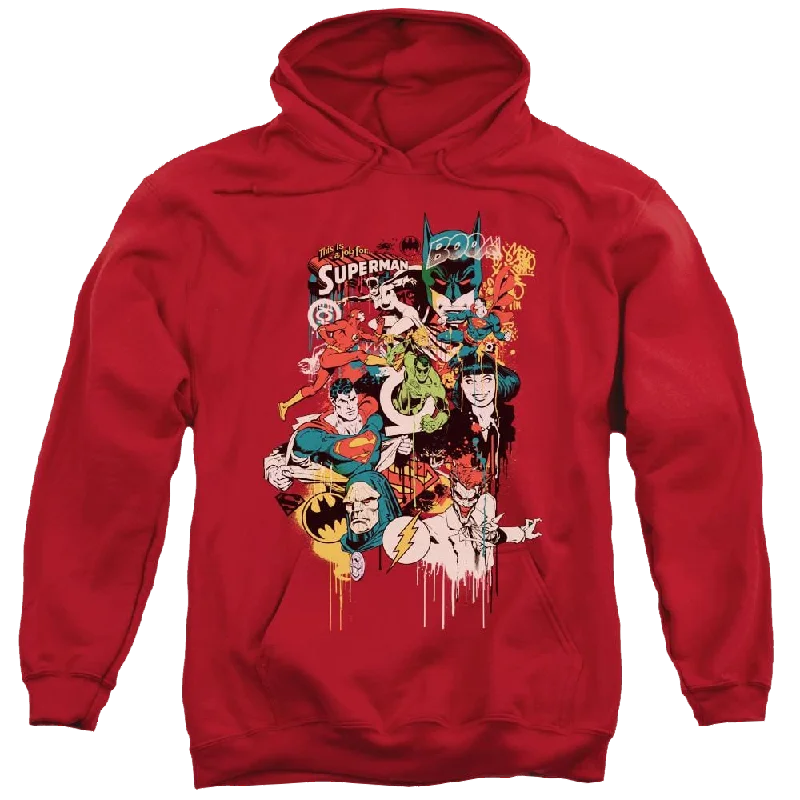 DC Comics Dripping Characters - Pullover Hoodie