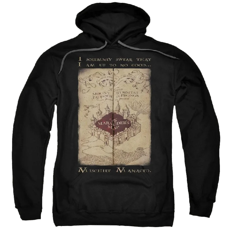 Harry Potter Marauders Map Words Pullover Hoodie