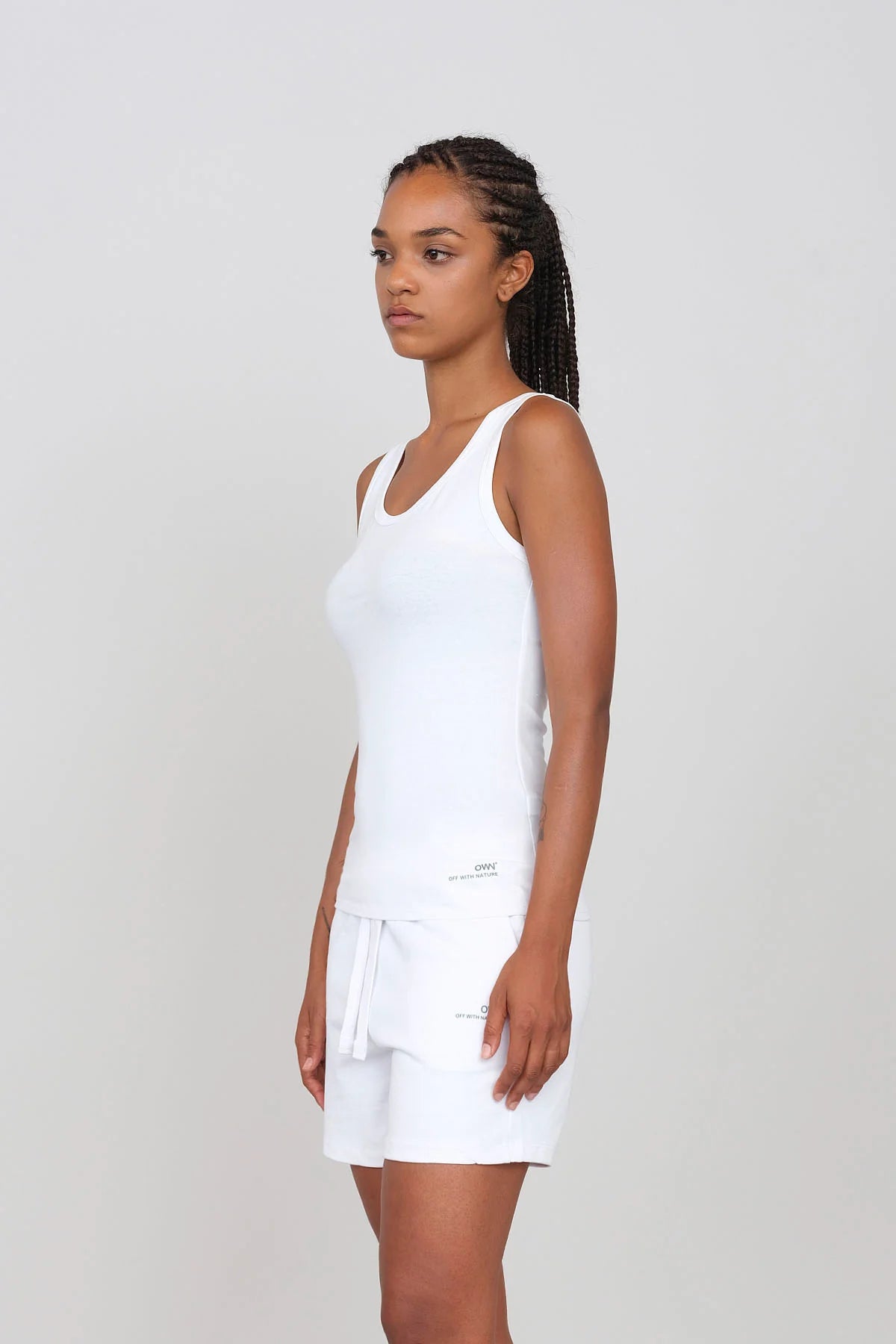 Women's Stretchy Tank Top White