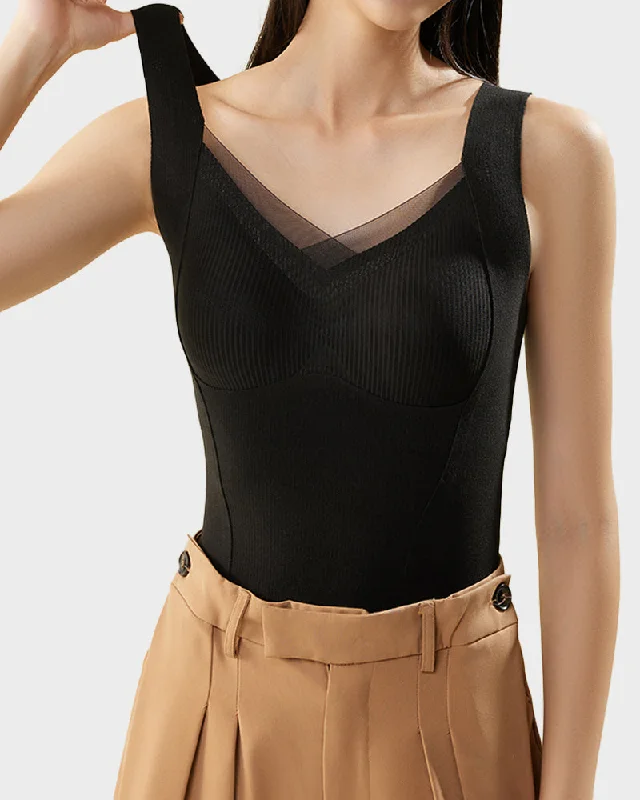 Built-in Bra Thickened Warm Thermal Tank Top