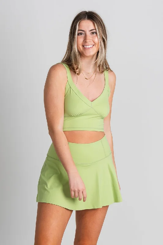 Sporty tank top light green