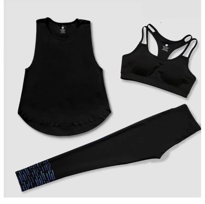 3 Piece Yoga Set - Tank Top, Sports Bra, Leggings