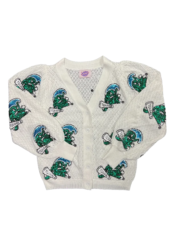 Angry Wave Puff Cardigan