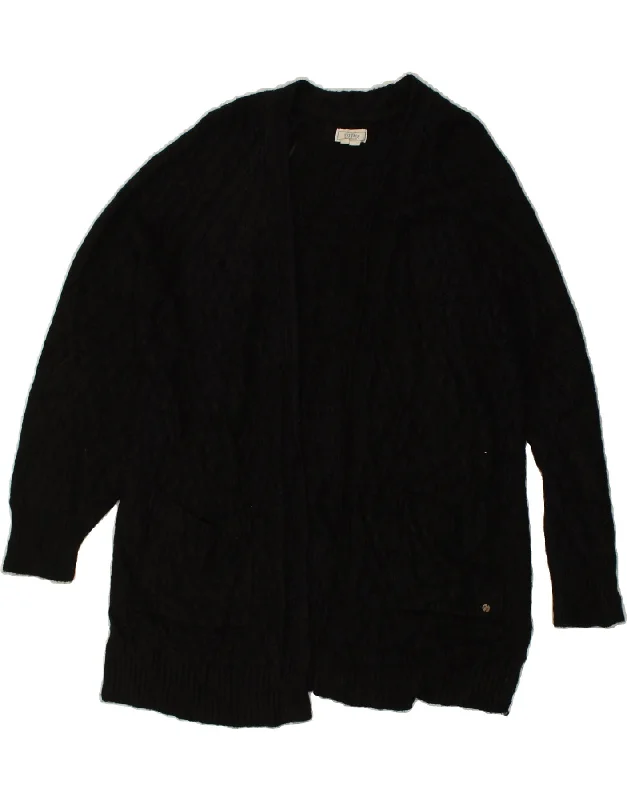 FAT FACE Womens Cardigan Sweater UK 12 Medium Black Viscose