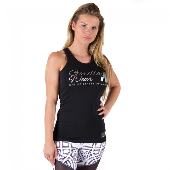 Gorilla Wear Florence Tank Top - Black-Silver