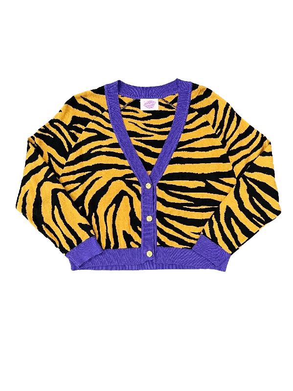 Tiger Cropped Cardigan