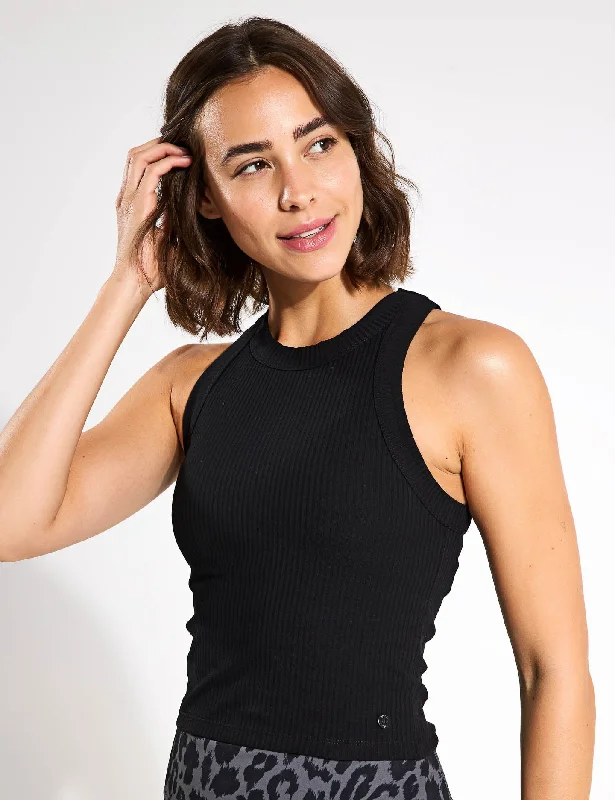 Harmony Tank Top - Black Rib