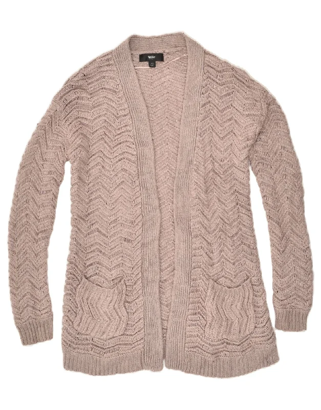 MOSSIMO Womens Cardigan Sweater UK 14 Medium Beige Acrylic