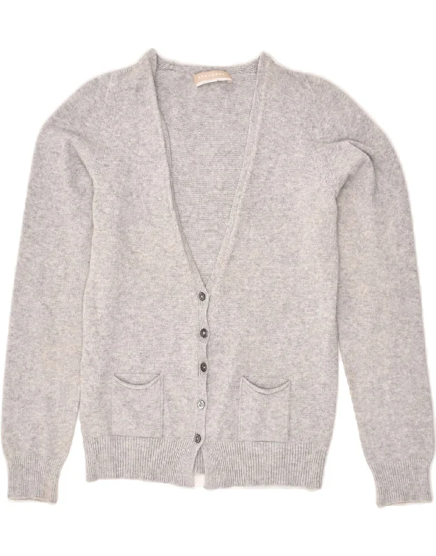 STEFANEL Womens Cardigan Sweater UK 14 Large Grey