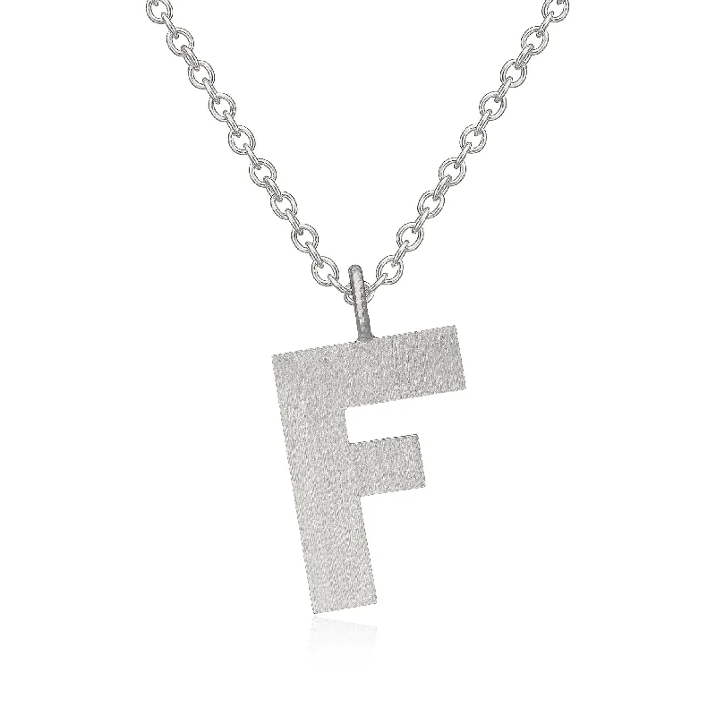 Personalized Jewelry Sale – Unique Pieces At Great Prices Letter F Silver Necklace