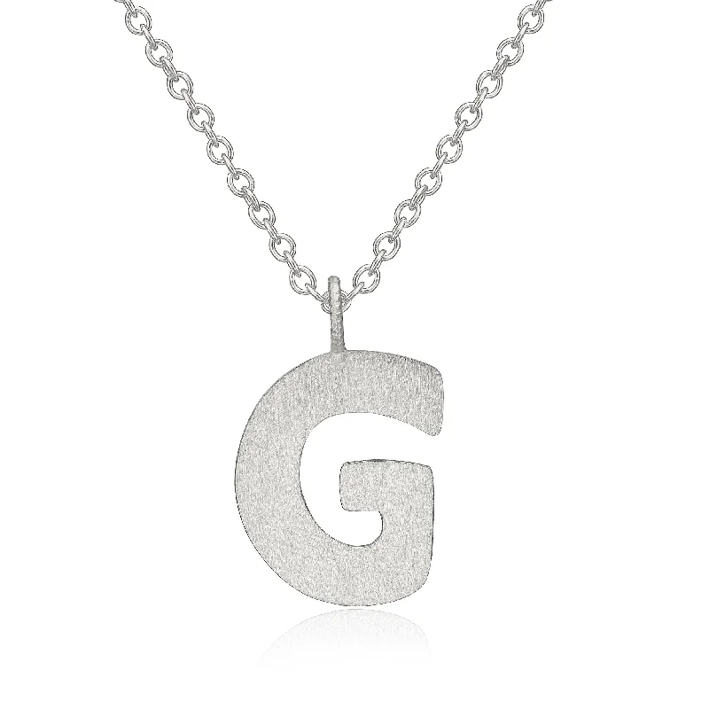Elegant Jewelry At Unbeatable Offers – Shop Before It's Gone Letter G Silver Necklace